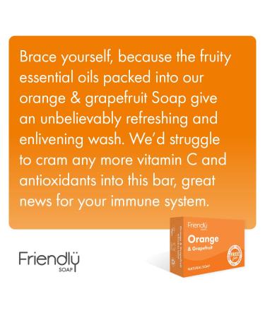Buy Orange Grapefruit Soap Bar - 95 GR | Natural Skincare | International Shipping - Buy Online on GoSupps.com