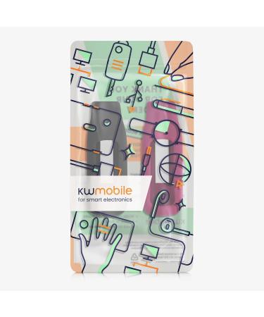 Buy kwmobile Clip Holder for Fitbit Luxe - Silicone Fitness Tracker Holder in Black Bordeaux | International Shipping Available - Buy Online on GoSupps.com