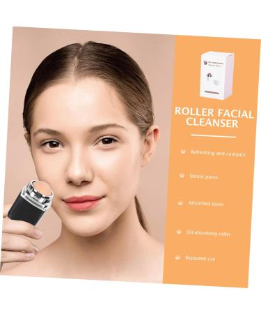 FOMIYES 1pc Facial Oil Absorbing Ball Facial Roller Face Makeup Oil- Absorbing Roller Oil-absorbing Tool 5x2.8cm Black - Buy Online on GoSupps.com