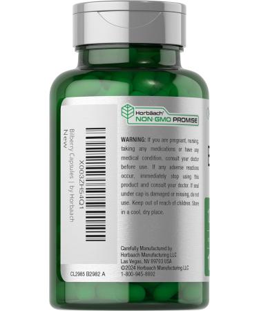 Horb ach Bilberry Fruit Extract 1200mg | 100 Capsules | Vegetarian Non-GMO Gluten Free Supplement - Buy Online on GoSupps.com