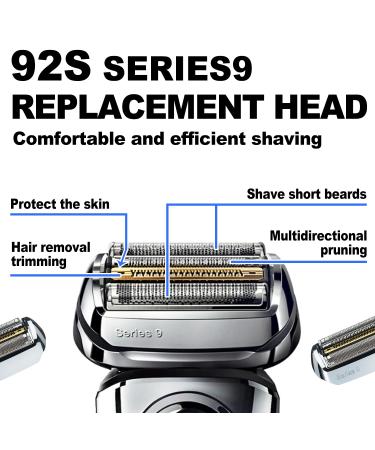 Buy Series 9 92S Electric Shaver Replacement Head - Compatible with Braun 9290cc 9291cc 9370cc & More - International Shipping Available - Buy Online on GoSupps.com