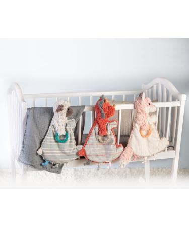 Mary Meyer Putty Snuggy Nuggles Baby Lovey Security Blanket with Teething Ring - Dino 13-Inches - Buy Online on GoSupps.com