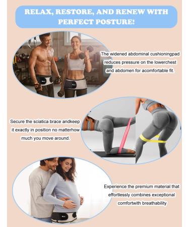 Si Belt for Women & Men - Extra Support Lower Back Brace for Sciatica Pain Relief | Effective Sacroiliac & Lumbar Support Device - Buy Online on GoSupps.com