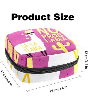 Portable Storage Bags for Women's Essentials | Alpaca Cactus Design | Organize Bandages Menstrual Pads Panty Liners & Tampons - Buy Online on GoSupps.com