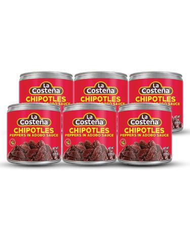La Costena Chipotle Peppers in Adobo Sauce - 7oz Can (Pack of 8) | Authentic Mexican Flavor - Buy Online on GoSupps.com