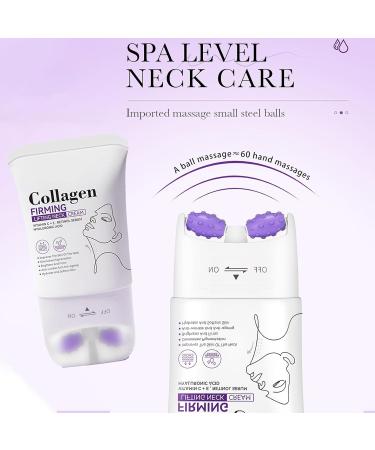 Collagen Neck Creams with Roller for Tightening and Firming Neck Firming Cream Tightening and Lifting Sagging Skin Collagen Necks Moisturizing Cream with Hyaluronic Acid Retinol Reduce Wrinkles - Buy Online on GoSupps.com