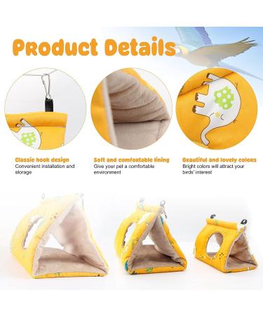 RANYPET Winter Warm Bird Nest House Hanging Hammock Velvet Shed Hut Cage for Parrot, Parakeet, Cockatiels, Budgies Plush Fluffy Hideaway Sleeping Bed for Birds - Buy Online on GoSupps.com