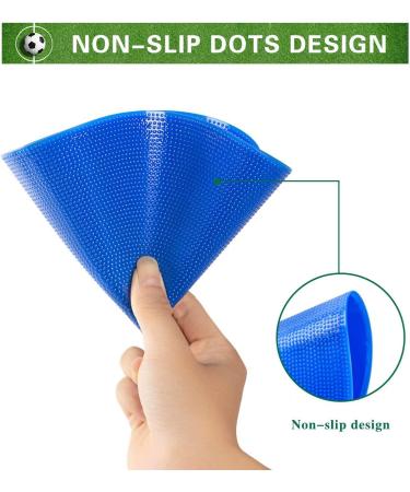 9-10 Inch Non-Slip Rubber Spot Markers for Football, Basketball, Dance Practice - Set of Agility Training Markers with Flat Cones Points - Buy Online on GoSupps.com