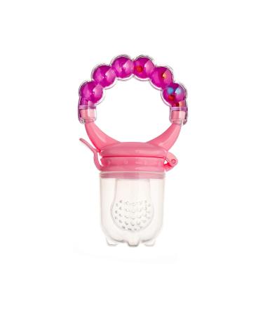 100% BPA-Free Fruit Teat Pacifier for Babies - Ideal for 3-6 Months | Pink Fruit & Vegetable Feeder - Buy Online on GoSupps.com