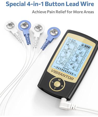 Rechargeable TENS EMS Unit Muscle Stimulator for Pain Relief - 24 Modes, 12 Upgraded Pads - Relieve Lower Back, Knee, Shoulder Pain - Buy Online on GoSupps.com