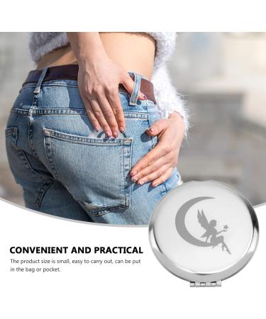 1pc Folding Vanity Mirror Compact Hand Mirror Makeup Mirror Mirror Handheld Small Foldable Mirror Pocket Makeup Mirror The Metal Travel Portable Pocket Mirror - Buy Online on GoSupps.com