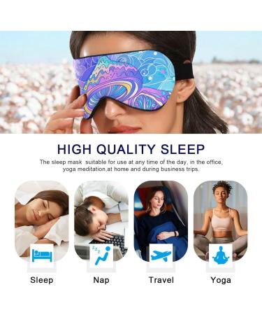Haskirky Light Blocking Eye Mask - Breathable & Adjustable for Adults - Ideal for Travel, Yoga, Meditation & Deep Sleep - Buy Online on GoSupps.com