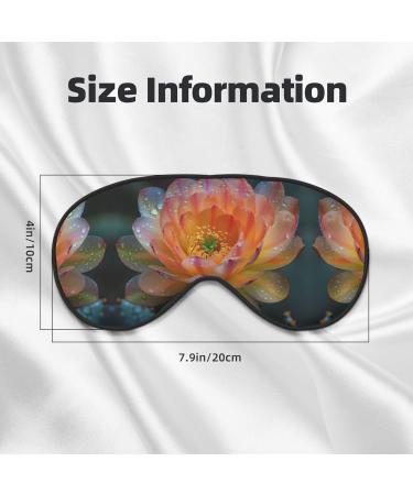 Cactus Floral Bloom Print Double-Sided Eye Mask Soft and Light Blocking for Enhancing Sleep Quality - Buy Online on GoSupps.com
