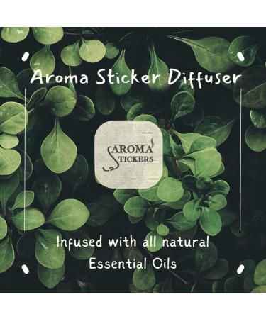 AROMA STICKERS Gift Set - Premium Cotton Eye Mask & 100% Natural Essential Oil Scented Stickers for Relaxation & Sleep - Mess-Free Aromatherapy Diffuser (Pack of 5 x 12 - Buy Online on GoSupps.com