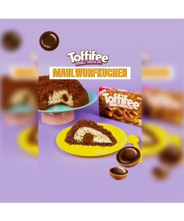 Toffifee Double Chocolate - Hazelnut & Caramel - 125g - Indulge in Intense Chocolatey Flavor - International Shipping Available - Buy Online on GoSupps.com