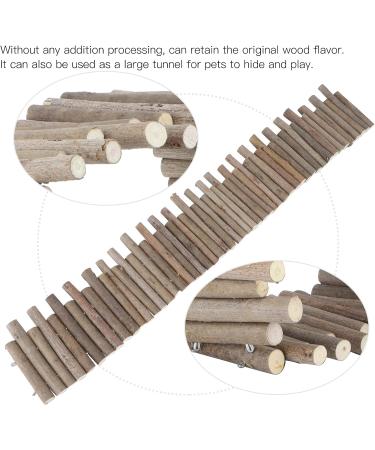 Buy Hamster Wooden Bridge & Climbing Platform - Chew Toys & Cage Accessories for Mice Chinchillas | Flexible 60cm Habitat D cor - Buy Online on GoSupps.com