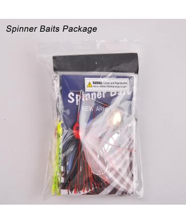 Fishing Spinner Baits Kit - Multicolor Hard Spinner Lures for Pike Bass - 0.64oz - 6pcs Swimbaits Buzzbait Set - Buy Online on GoSupps.com