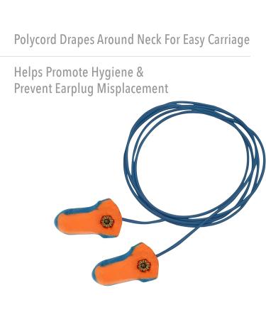 Howard Leight LT-30 32NRR Laser Trak Corded Earplugs - Orange/Blue 100 Pairs - Buy Online on GoSupps.com