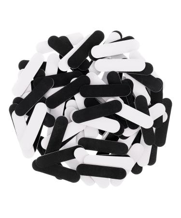 RosewineC 100pcs Nail Files Double-Sided Disposable Nail File Professional Care Mini Nail Files for girl Black and White Wood - Buy Online on GoSupps.com