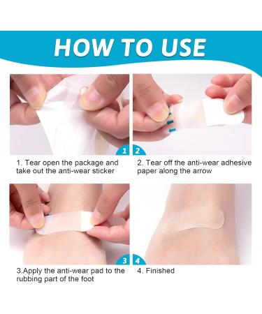 24 Pieces Gel Pavement for Protective Skin - Extra Friction Pain Relief for Toes Forefoot & Heels - Ultimate Foot Care (6x4PCs) - Buy Online on GoSupps.com