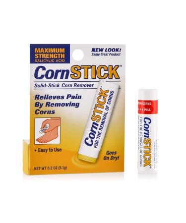 CornStick Maximum Strength Salicylic Acid Solid-Stick Corn Remover 0.2 Oz - Buy Online on GoSupps.com