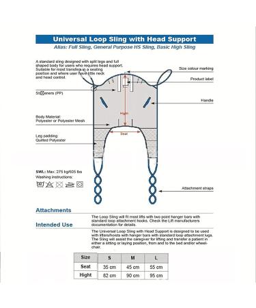 Transfer Nursing Sling Full Body Mesh Lift Sling Lifting Aid Straps for Transfer for Shower Home Use Electric Transfer Belt Toileting Transfer Slings 600 Lbs Weight Capacity Small - Buy Online on GoSupps.com