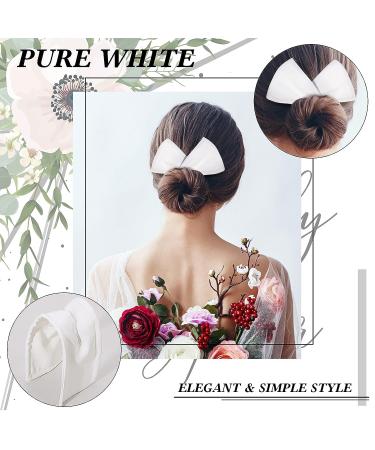 4 Piece Deft Hair Bun Maker Set - Black, White, Khaki, Pink Fabric French Hairstyle - Buy Online on GoSupps.com