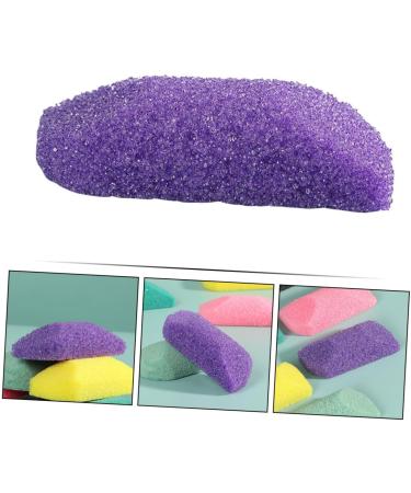 FRCOLOR Pumice Stone Nail Wood Stick Foot File for Dead Skin Foot Scrubber Stone Remover Dead Skin for Body Skin Remover File Pedicure Stone PU Purple Double-Sided - Buy Online on GoSupps.com