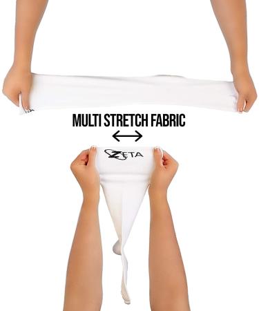Zeta Socks XXXL Wide Calf Compression - Soothing Gradient Support for Swelling, Pain, Edema, DVT - Up to 26 Inches - Unisex - White - Buy Online on GoSupps.com