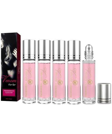 5Pcs Perfume for Women Women Pheromone Perfume Portable Perfume Long-Lasting Female Roll On Perfume