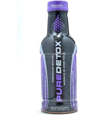 Detox Pure Neometrx Same-Day Maximum Strength Drink 20oz - BlackBerry Grape - Buy Online on GoSupps.com