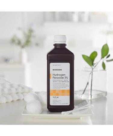 McKesson Antiseptic Hydrogen Peroxide 3% Strength 16oz Bottle - 16 Fl Oz - Buy Online on GoSupps.com