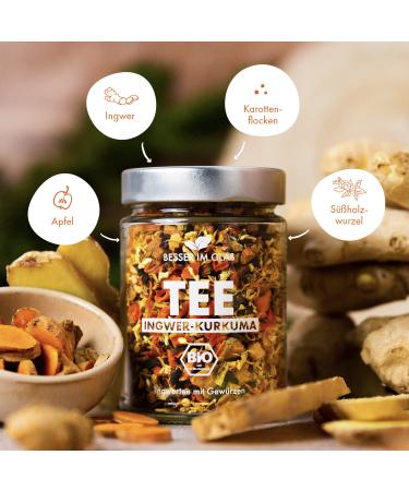 Better in the Glass Organic Tea Gift Set - Spiced Sweet Chai Merry Cinnamon & Ginger - 150 Sugar-Free Loose Tea Portions | Vegan & Sustainable Tea Gift - Buy Online on GoSupps.com