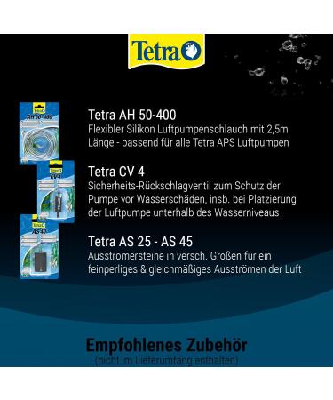 Tetra APS 150 Aquarium Air Pump - Quiet Diaphragm Pump for 80-150L Aquariums | International Shipping Available - Buy Online on GoSupps.com