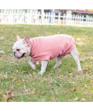 Soft & Warm Dog Sweater - Winter T-Shirt Coat for Small Dogs & Cats - Pink S - 1 Pack - Buy Online on GoSupps.com
