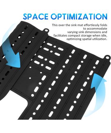 Foldable Sink Cover | Silicone Makeup Brush Cleaning Mat | Compact & Rollable Bathroom Sink Protector - Buy Online on GoSupps.com