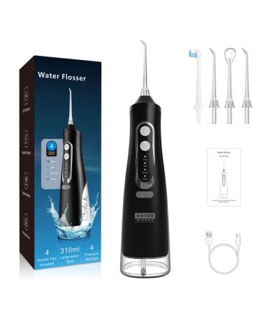 Electric Toothbrush with Water flosser for Good Smile Water flosser Water flosser Cordless Portable Water flosser Travel Water flosser(Black)