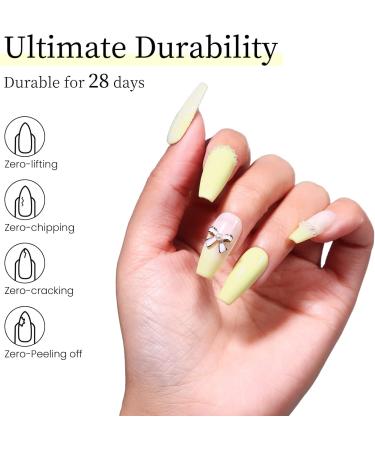 MAYCHAO 15ML Gel Nail Polish 1Pc Yellow Gel Polish Soak Off UV LED Spring Maize Nail Polish Nail Art Starter Manicure Salon DIY at Home 0.5 OZ - Buy Online on GoSupps.com