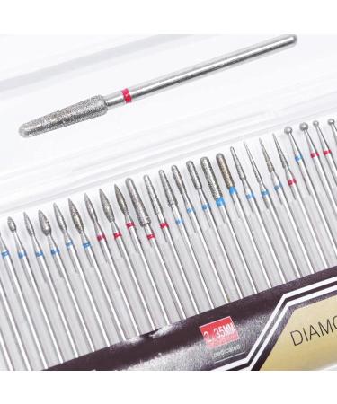 Diamond Cuticle Dead Skin Clean Grinding Burrs Set Drill Bits Dead Skin Nail Files Manicure Tool for Nail Salon Personal Manicure Grinding Polishing Peeling - Buy Online on GoSupps.com