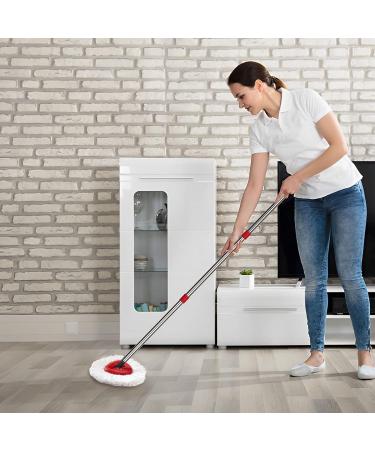 Qulable Spin Mop Replacement Handle - Adjustable 4-Section Stick for O-Cedar & EasyWring Mops - Red - Buy Online on GoSupps.com