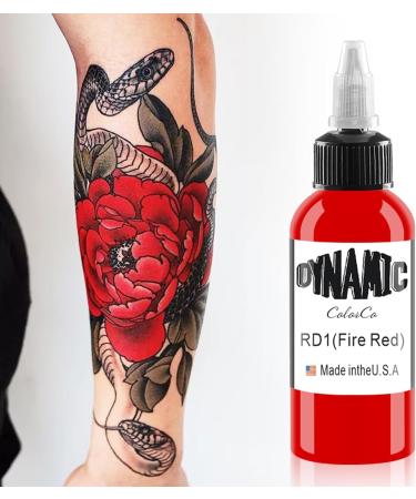  DLDN01 Red Tattoo Ink - The Latest Permanent Body Colour - Classic Red - 120ml - Buy Online on GoSupps.com