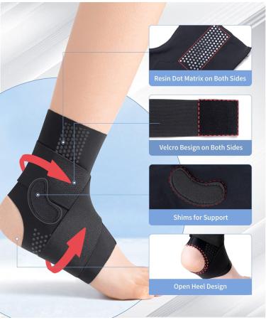 Adjustable Ankle Support for Men & Women - Compression Foot Stabilizer for Sprained Ankles - Ideal for Sports Running Volleyball & Soccer - XXXL Size - Buy Online on GoSupps.com
