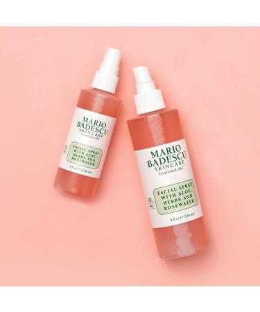Mario Badescu Facial Spray with Aloe, Herbs, and Rosewater - 8 Fl Oz | Hydrating Face Mist for All Skin Types - Buy Online on GoSupps.com