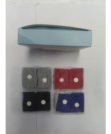 Acupressure Tape & Bracelets for Nausea Relief | Anti-Emetic Wrist Bands in Black Gray Blue & Red - Buy Online on GoSupps.com