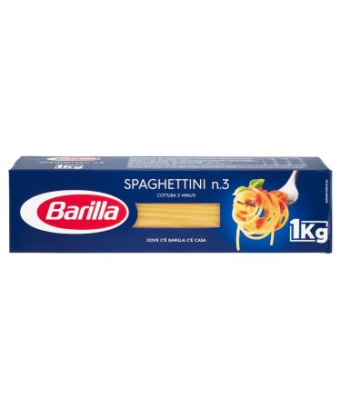 Buy Barilla Classic Spaghettini n.3 & Penne Pasta - Premium Durum Wheat Always Al Dente - 1kg (Pack of 5) | International Shipping Available - Buy Online on GoSupps.com