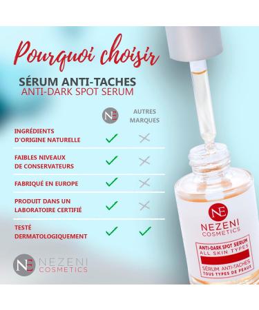  NE NEZENI Effective anti-stain depigmenting serum | 13 active ingredients: 10% Niacinamide + 2% Arbutin + Vit-C + 3 powerful new active ingredients. Nezeni Generation - Low Preservatives 2 Years Closed Shelf - Buy Online on GoSupps.com