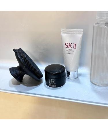 Silicone Face Scrubber for Men & Women - Gentle Exfoliator for Sensitive Skin Manual Facial Cleansing Brush - Black (1PCS - Buy Online on GoSupps.com