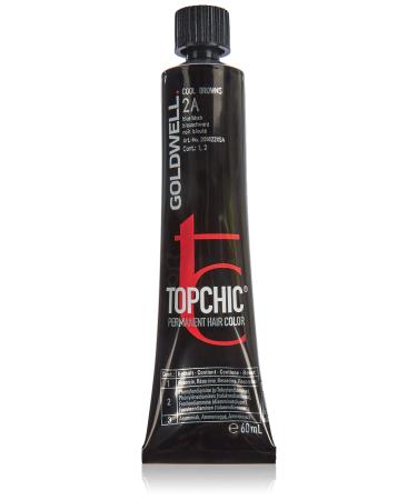 Goldwell Topchic Hair Color Blue Black 2A 1 Pack (1 x 60 ml) Blue Black 2A 60 ml (1 Pack)