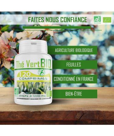 Organic Green Tea - 400 mg - 120 tablets - Buy Online on GoSupps.com