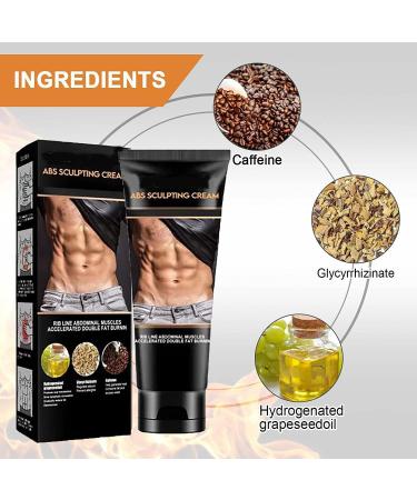 Sculptique Abs Sculpting Cream - 2pcs Abdominal Muscle Firming & Fat Burning Massage Cream - Buy Online on GoSupps.com